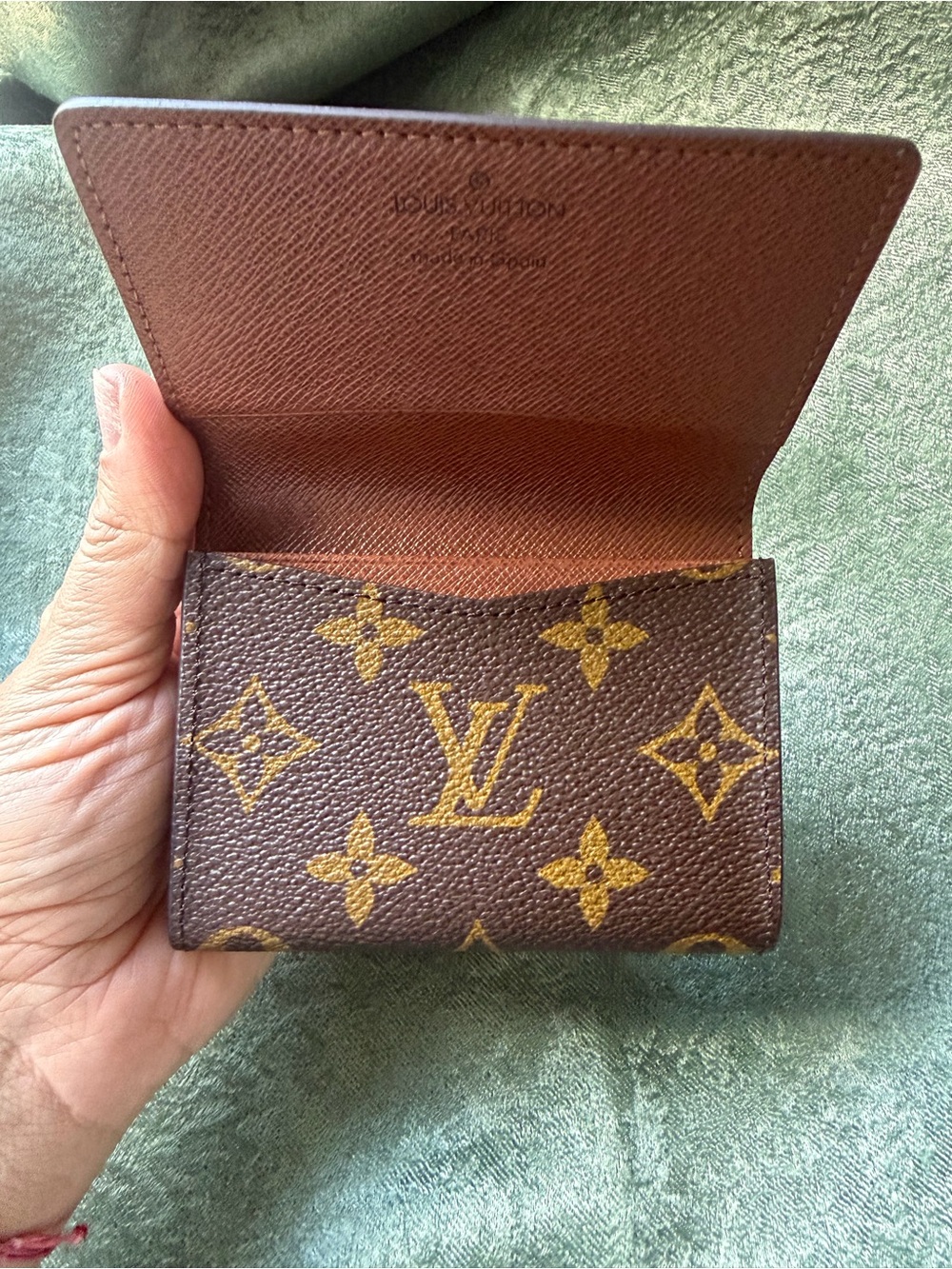 Louis Vuitton Monogram Canvas Card Holder in Brown and Gold - Picture 8 of 10